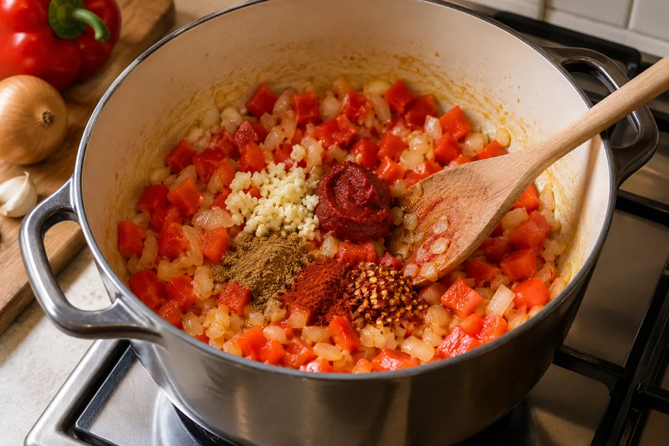 Chili sin Carne mit zwei Sorten Bohnen: Zubereitungsschritt 2