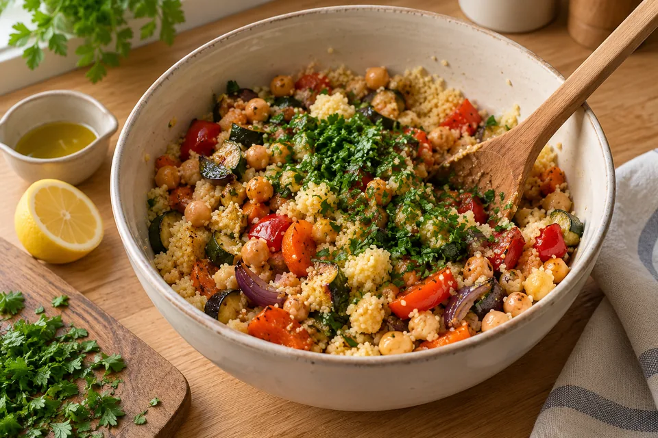 Marokkanisch inspirierter Gemüse-Couscous: Zubereitungsschritt 4