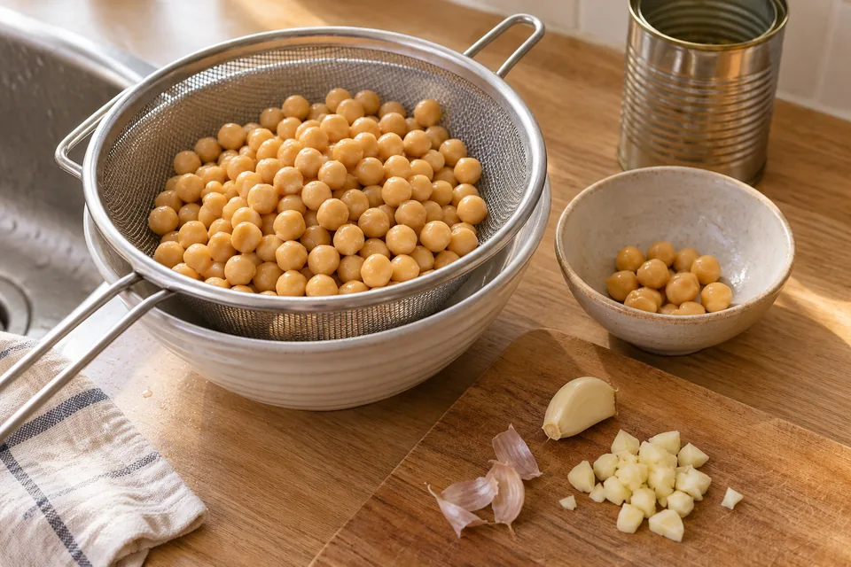Cremiger Hummus: Zubereitungsschritt 1