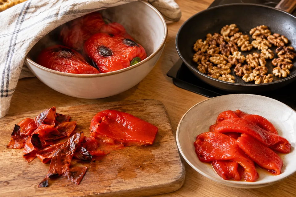 Muhammara – Paprika-Walnuss-Dip: Zubereitungsschritt 2