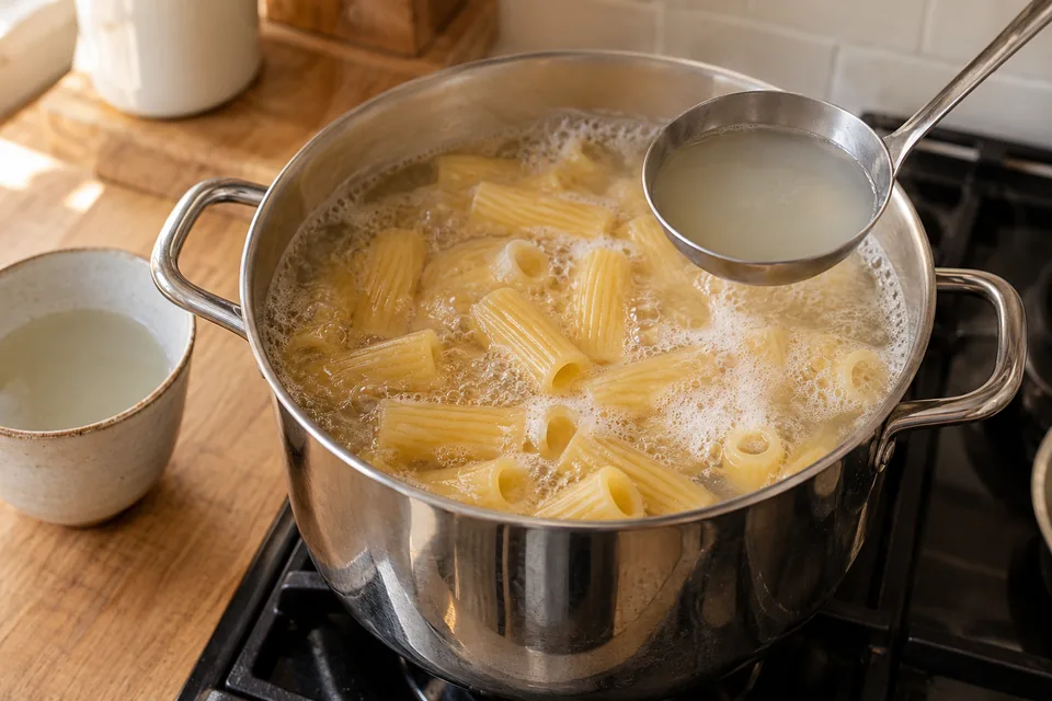 Rigatoni mit Tomaten und Burrata: Zubereitungsschritt 1