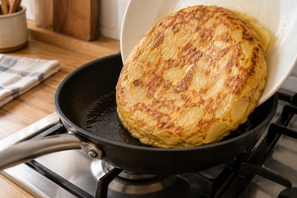 Spanische Tortilla mit Kartoffeln: Zubereitungsschritt 5